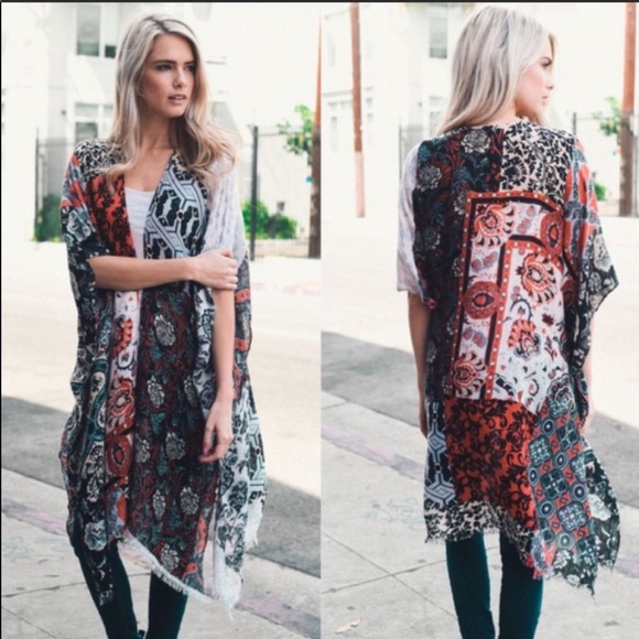 Aluna Levi Other - BOHO Floral Patchwork Kimono